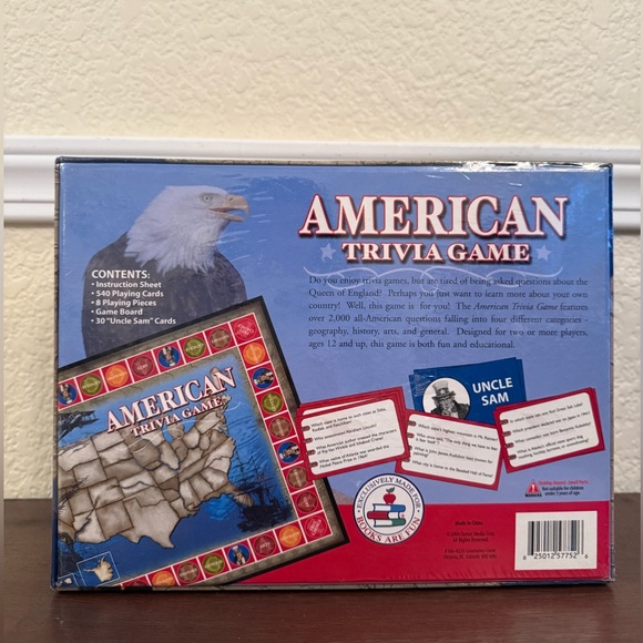 American Trivia Game Books Are Fun New Sealed Patriotic Family Board Game Kids - Picture 5 of 10